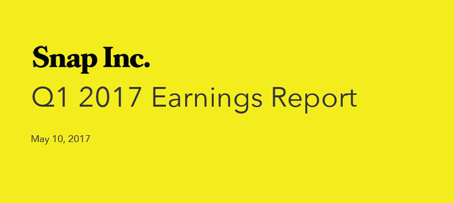 Snap Inc. the American technology & social media company hosted a conference call to discuss the earnings for Q1 2017. Find out more about Snapchat earnings in the Digital Marketing Community.