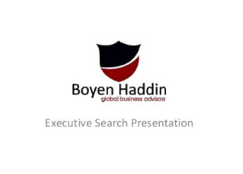 Boyen Haddin is a global advisor’s on executive search, advisory service and recruitment solution working closely with both public and private organizations across all industries and regions to build boards and executive teams that can meet the challenges and opportunities.