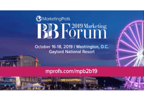 MarketingProfs B2B Forum is more than just a conference. B2B Marketing Forum 2019, held in Washington, DC, USA, is the place where leaders, innovators, and people who make great things happen to gather to learn about the latest in B2B marketing and share the secrets and techniques to success.