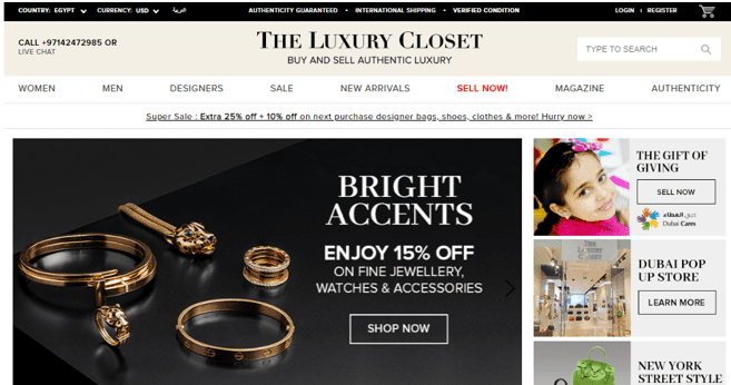Launch eCommerce business, 5 eCommerce success stories from the top eCommerce platforms in KSA & UAE, the Emirate eCommerce platform ‘The Luxury Closet’ Uplifts Conversion Rate With Google Smart Shopping Campaigns