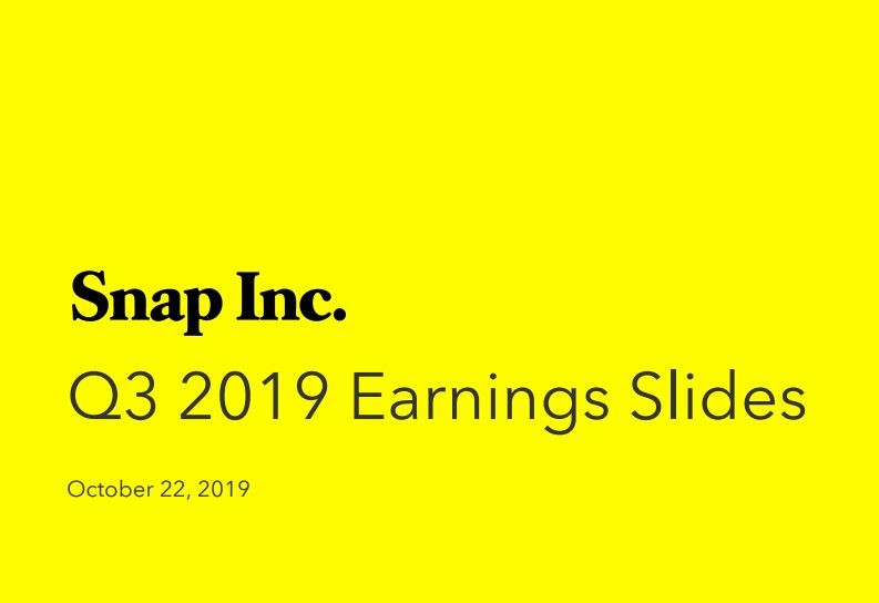 Snapchat Earnings Report Q3 2019