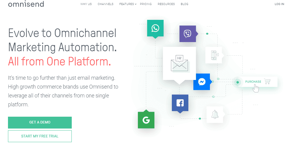 Omnisend, email marketing tool, the Best Mailchimp Alternatives for 2020