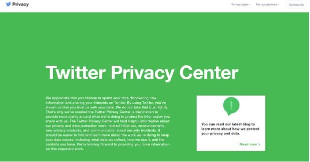 Twitter launches a new Privacy Center to showcase how the social media network is taking active measures to protect the data of its consumers.