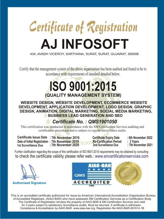 AJ Infosoft 2 | Digital Marketing Community iso certified AJ Infosoft
