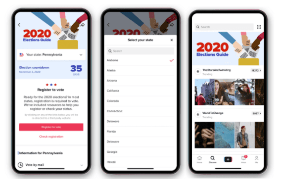 Check Out TikTok's Elections Guide in the US 2020 | DMC