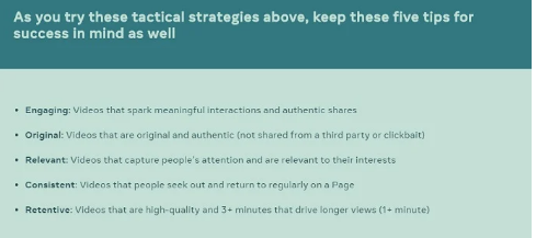 Check Facebook's Video Content Tips in 2020 | DMC