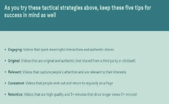 Check Facebook's Video Content Tips in 2020 | DMC