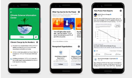 Facebook's Climate Science Information Center Updates | DMC