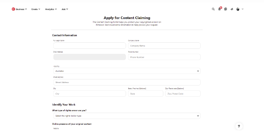 Know More About Pinterest's Content Claiming Portal | DMC