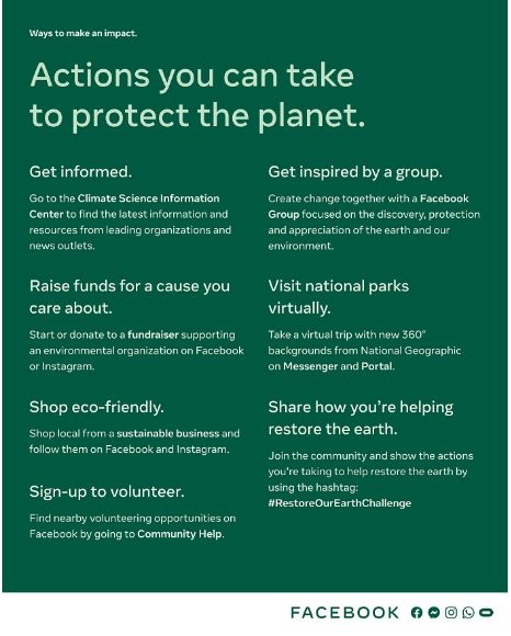 Facebook Adds New Volunteer Features for Earth Day, Shares New Data on Climate Change Awareness 2 | Digital Marketing Community