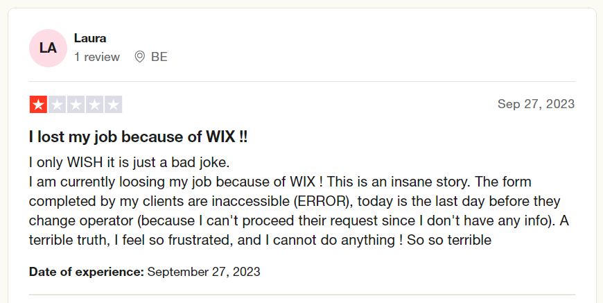 Wix reviews