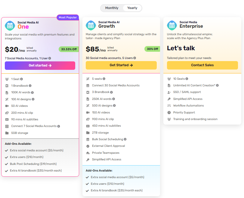 postfity pricing plan