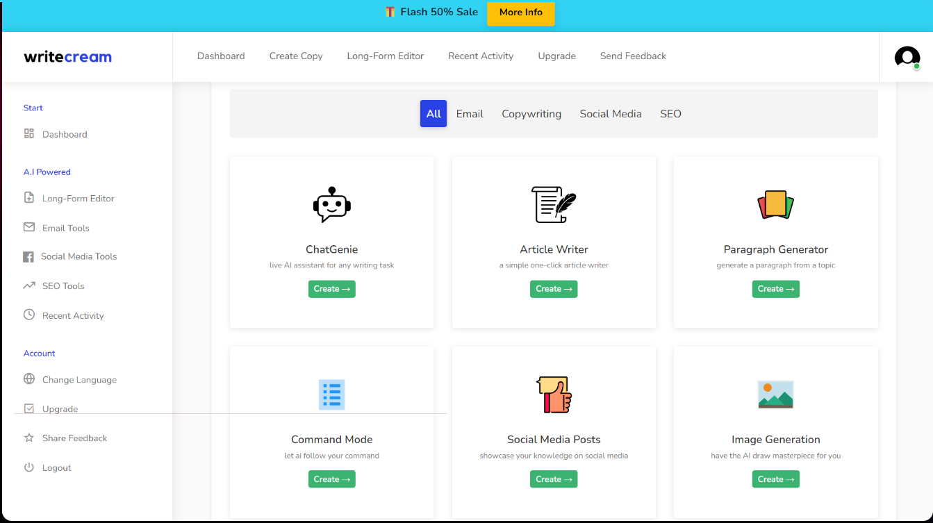 Writecream 2 | Digital Marketing Community Writecream