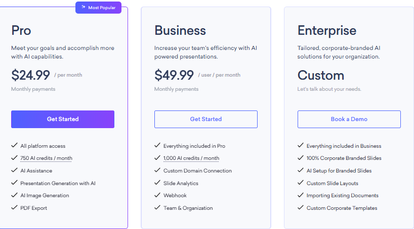 decktopus pricing plan
